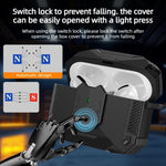 Custodia per auricolari con clip magnetica e moschettone, a forma di armatura robotica., For AirPods Pro 3, For AirPods Pro 2 / Pro