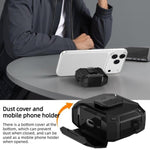 Custodia per auricolari con clip magnetica e moschettone, a forma di armatura robotica., For AirPods Pro 3, For AirPods Pro 2 / Pro