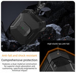 Custodia per auricolari con clip magnetica e moschettone, a forma di armatura robotica., For AirPods Pro 3, For AirPods Pro 2 / Pro