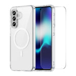 Custodia per telefono ENKAY Hat-Prince magnetica opaca traslucida con pellicola ad arco grande, For Galaxy A57 5G, For Galaxy A37 5G, For Galaxy A36 / A56 5G, For Galaxy A16 4G / 5G