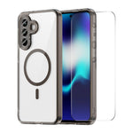 Custodia per telefono ENKAY Hat-Prince magnetica opaca traslucida con pellicola ad arco grande, For Galaxy A57 5G, For Galaxy A37 5G, For Galaxy A36 / A56 5G, For Galaxy A16 4G / 5G