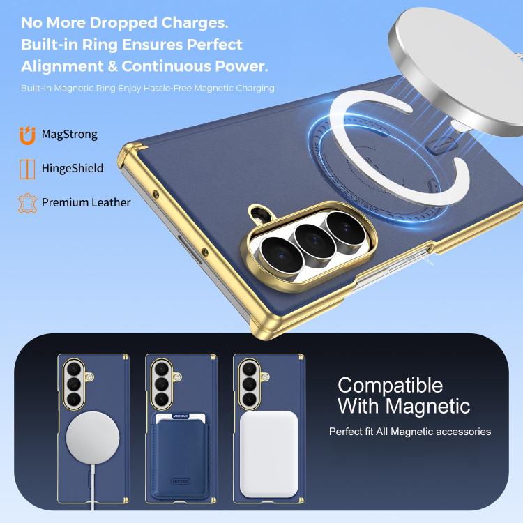 Custodia per telefono magnetica Yao Shield con doppia cerniera, For Galaxy Z Fold8 Ultra 5G