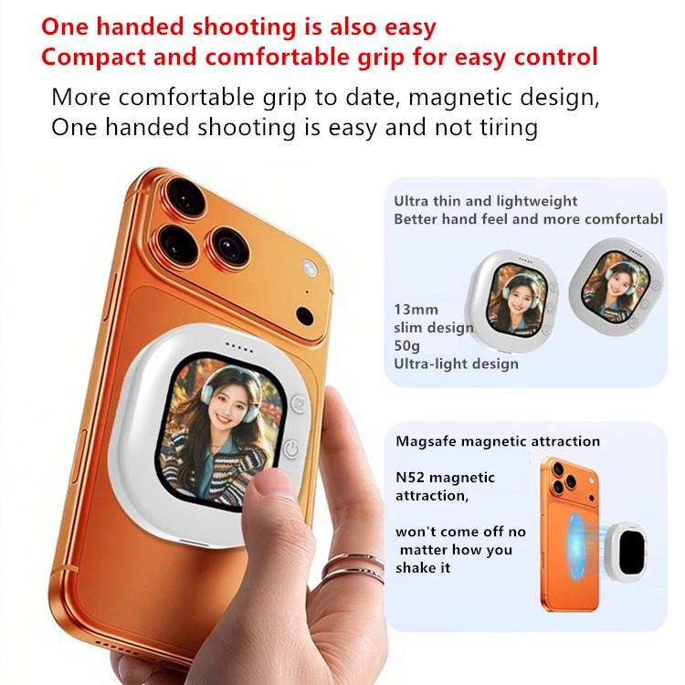 Schermo magnetico per selfie, monitor per fotocamera posteriore