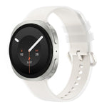 For Galaxy Watch 9 / 8 / 8 Classic Translucent Jelly Colorful Clasp Silicone Watch Band, S, L