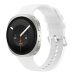 For Galaxy Watch 9 / 8 / 8 Classic Translucent Jelly Colorful Clasp Silicone Watch Band, S, L