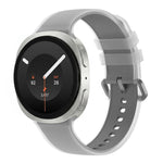 For Galaxy Watch 9 / 8 / 8 Classic Translucent Jelly Colorful Clasp Silicone Watch Band, S, L