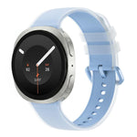 For Galaxy Watch 9 / 8 / 8 Classic Translucent Jelly Colorful Clasp Silicone Watch Band, S, L