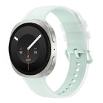 For Galaxy Watch 9 / 8 / 8 Classic Translucent Jelly Colorful Clasp Silicone Watch Band, S, L