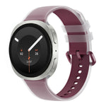 For Galaxy Watch 9 / 8 / 8 Classic Translucent Jelly Colorful Clasp Silicone Watch Band, S, L