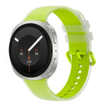 For Galaxy Watch 9 / 8 / 8 Classic Translucent Jelly Colorful Clasp Silicone Watch Band, S, L