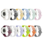 For Galaxy Watch 9 / 8 / 8 Classic Translucent Jelly Colorful Clasp Silicone Watch Band, S, L