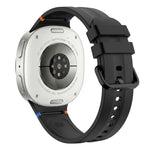 Stitched Color Clasp Solid Color Silicone Watch Band, For Galaxy Watch 9 / 8 / 8 Classic