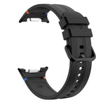 Stitched Color Clasp Solid Color Silicone Watch Band, For Galaxy Watch 9 / 8 / 8 Classic