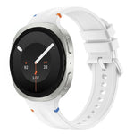 Stitched Color Clasp Solid Color Silicone Watch Band, For Galaxy Watch 9 / 8 / 8 Classic