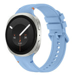Stitched Color Clasp Solid Color Silicone Watch Band, For Galaxy Watch 9 / 8 / 8 Classic