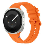 Stitched Color Clasp Solid Color Silicone Watch Band, For Galaxy Watch 9 / 8 / 8 Classic
