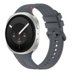 Stitched Color Clasp Solid Color Silicone Watch Band, For Galaxy Watch 9 / 8 / 8 Classic