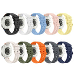 Stitched Color Clasp Solid Color Silicone Watch Band, For Galaxy Watch 9 / 8 / 8 Classic