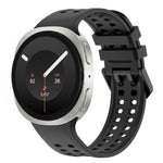 Solid Color Dual-Row Perforated Silicone Watch Band, For Galaxy Watch 9 / 8 / 8 Classic