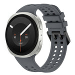 Solid Color Dual-Row Perforated Silicone Watch Band, For Galaxy Watch 9 / 8 / 8 Classic