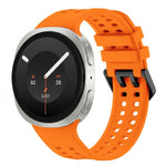Solid Color Dual-Row Perforated Silicone Watch Band, For Galaxy Watch 9 / 8 / 8 Classic
