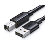Cavo di collegamento per stampante UGREEN US104 10328 da USB tipo A a tipo B con interfaccia quadrata, lunghezza: 3 m, US104