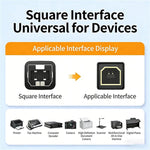 Cavo di collegamento per stampante UGREEN US104 10328 da USB tipo A a tipo B con interfaccia quadrata, lunghezza: 3 m, US104