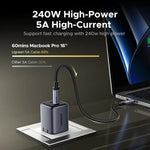 Cavo dati di ricarica rapida UGREEN L706 65383 PD240W 80Gbps USB4 Gen4 da Type-C a Type-C, L706-65383