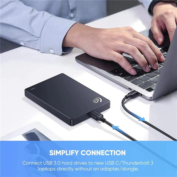 Cavo UGREEN 90996 da Type-C a Micro-B USB 3.0 con ricarica rapida da 3A e trasferimento dati a 5 Gbps., 90996