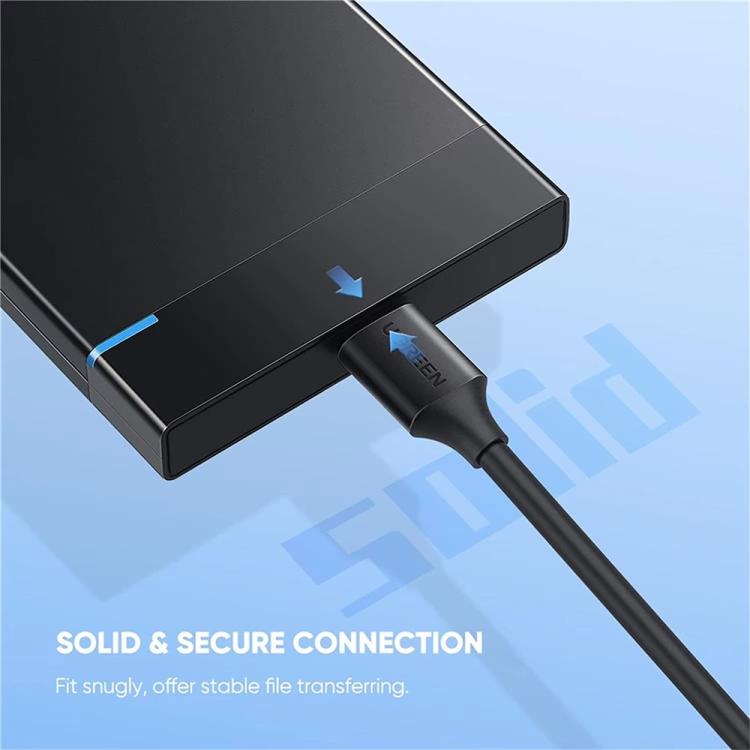Cavo UGREEN 90996 da Type-C a Micro-B USB 3.0 con ricarica rapida da 3A e trasferimento dati a 5 Gbps., 90996