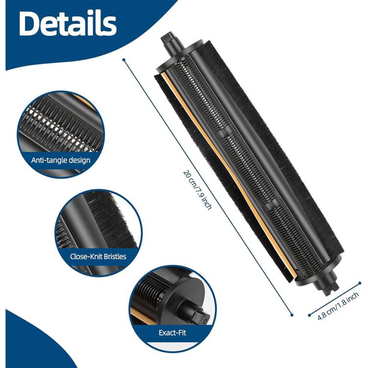 JUNSUNMAY Anti-Hair Wrap Brush Roll Replacement for Dreame X40 Ultra / X30 Ultra / L40 Ulta / L30 Ulta / P50 Pro / S10