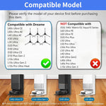 JUNSUNMAY 6pcs Side Brush for Dreame L40s Ultra CE / L40 Ultra AE / X30 Ultra / L30 Ultra / D30 Ultra / D20 Plus / L10s Ultra