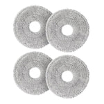 JUNSUNMAY 4pcs Washable Mop Pads Replacement for Dreame L60 Ultra / L50 Ultra / L40 Ultra / X50 Ultra / X30 Ultra / D30 Ultra