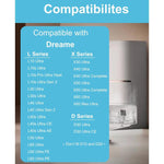 JUNSUNMAY 4pcs Washable Mop Pads Replacement for Dreame L60 Ultra / L50 Ultra / L40 Ultra / X50 Ultra / X30 Ultra / D30 Ultra