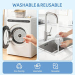JUNSUNMAY 4pcs Washable Mop Pads Replacement for Dreame L60 Ultra / L50 Ultra / L40 Ultra / X50 Ultra / X30 Ultra / D30 Ultra