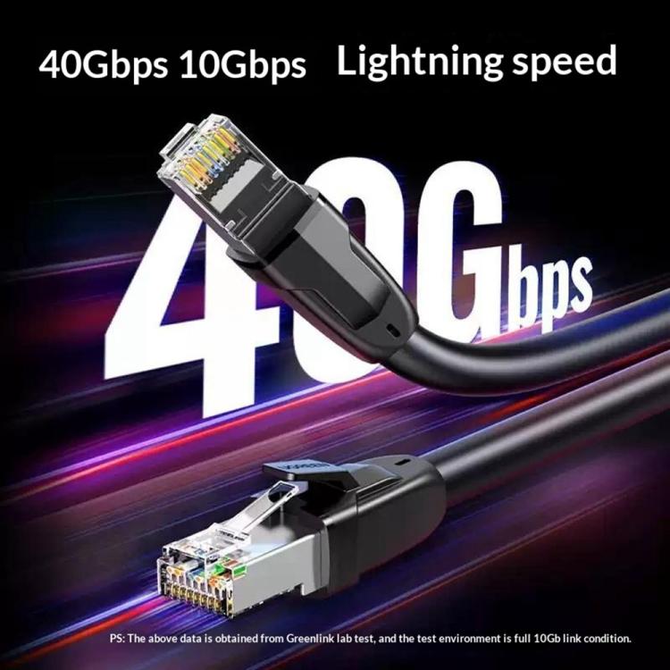 UGREEN 70329 Router Cat8 Ethernet Cable 40Gbps 2000MHz High Speed RJ45 Network Cord, Length: 2m, 70329
