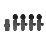 4 in 1 Set Wireless Mini Microphone for 4-Person Video Recording, Podcasts, Vlogs, YouTube, TikTok and Computers