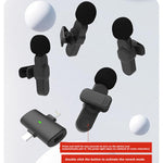 4 in 1 Set Wireless Mini Microphone for 4-Person Video Recording, Podcasts, Vlogs, YouTube, TikTok and Computers