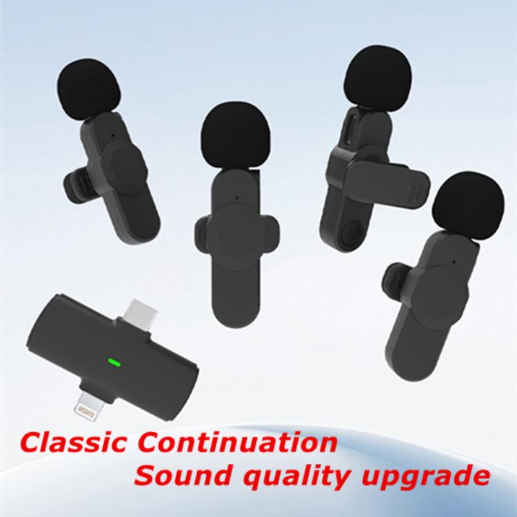 4 in 1 Set Wireless Mini Microphone for 4-Person Video Recording, Podcasts, Vlogs, YouTube, TikTok and Computers