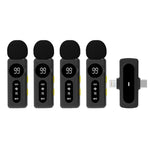 Microfono lavalier wireless J88 con riduzione intelligente del rumore tramite IA e display digitale per iPhone/Android, J88