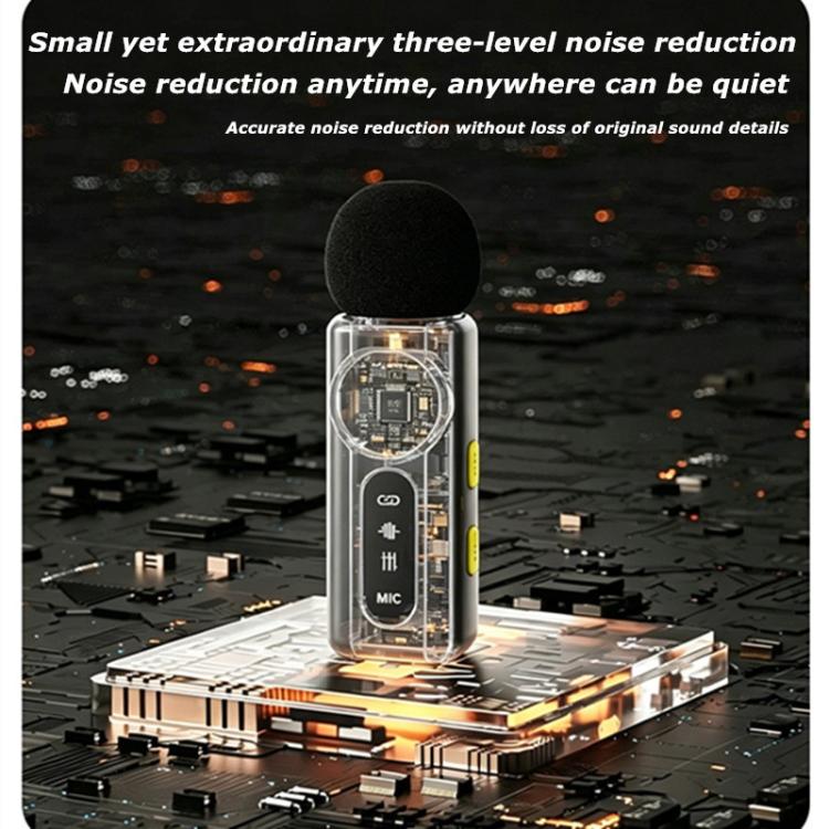 Microfono lavalier wireless J88 con riduzione intelligente del rumore tramite IA e display digitale per iPhone/Android, J88