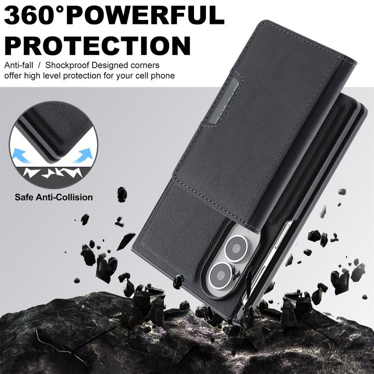 Custodia per telefono in pelle Kalebol Strong MagSafe con porta carte magnetico a due ante e chiusura a strappo., For Galaxy Z Fold8 5G, For Galaxy Z Fold8 Ultra 5G, For Galaxy Z Flip8 5G, For Galaxy A57 5G, For Galaxy A37 5G, For Galaxy A27 5G