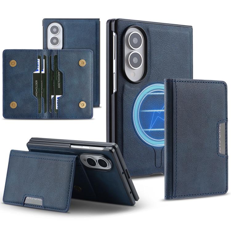 Custodia per telefono in pelle Kalebol Strong MagSafe con porta carte magnetico a due ante e chiusura a strappo., For Galaxy Z Fold8 5G, For Galaxy Z Fold8 Ultra 5G, For Galaxy Z Flip8 5G, For Galaxy A57 5G, For Galaxy A37 5G, For Galaxy A27 5G
