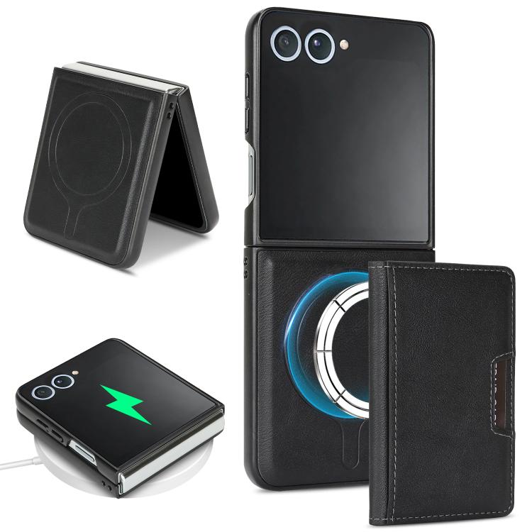 Custodia per telefono in pelle Kalebol Strong MagSafe con porta carte magnetico a due ante e chiusura a strappo., For Galaxy Z Fold8 5G, For Galaxy Z Fold8 Ultra 5G, For Galaxy Z Flip8 5G, For Galaxy A57 5G, For Galaxy A37 5G, For Galaxy A27 5G