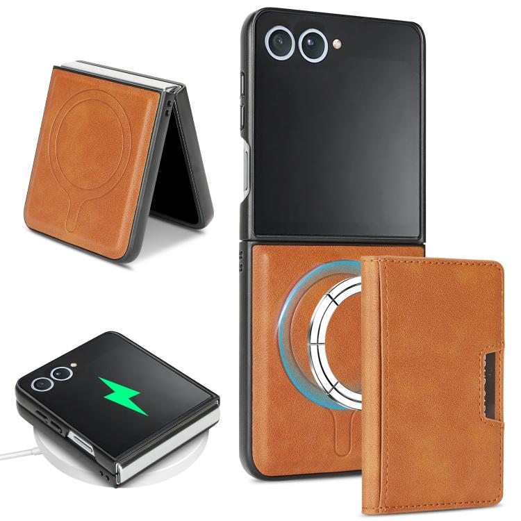 Custodia per telefono in pelle Kalebol Strong MagSafe con porta carte magnetico a due ante e chiusura a strappo., For Galaxy Z Fold8 5G, For Galaxy Z Fold8 Ultra 5G, For Galaxy Z Flip8 5G, For Galaxy A57 5G, For Galaxy A37 5G, For Galaxy A27 5G