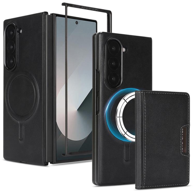 Custodia per telefono in pelle Kalebol Strong MagSafe con porta carte magnetico a due ante e chiusura a strappo., For Galaxy Z Fold8 5G, For Galaxy Z Fold8 Ultra 5G, For Galaxy Z Flip8 5G, For Galaxy A57 5G, For Galaxy A37 5G, For Galaxy A27 5G