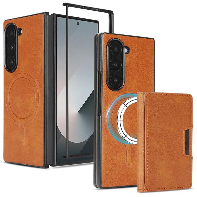 Custodia per telefono in pelle Kalebol Strong MagSafe con porta carte magnetico a due ante e chiusura a strappo., For Galaxy Z Fold8 5G, For Galaxy Z Fold8 Ultra 5G, For Galaxy Z Flip8 5G, For Galaxy A57 5G, For Galaxy A37 5G, For Galaxy A27 5G