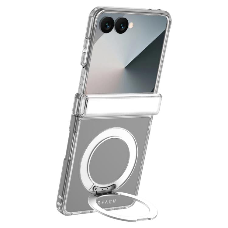 Custodia magnetica per telefono LeReach TOC Crystal Series con supporto girevole Armor., For Galaxy Z Fold8 5G, For Galaxy Z Fold8 Ultra 5G, For Galaxy Z Flip8 5G