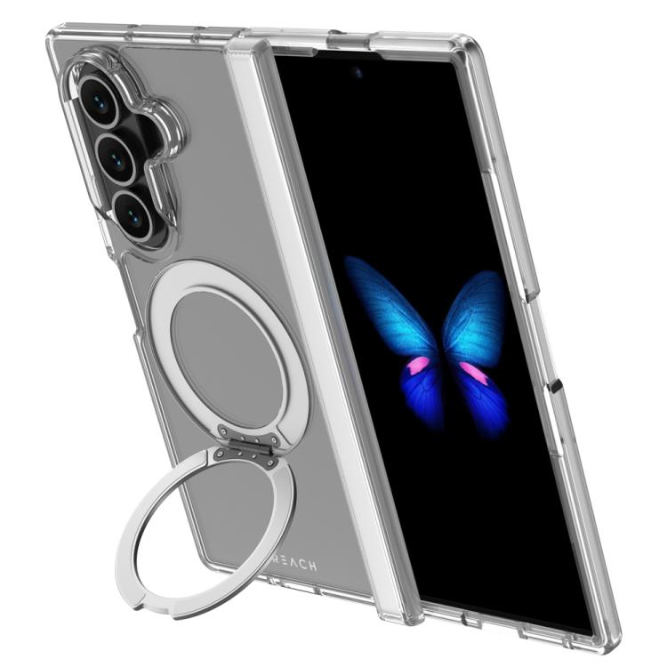 Custodia magnetica per telefono LeReach TOC Crystal Series con supporto girevole Armor., For Galaxy Z Fold8 5G, For Galaxy Z Fold8 Ultra 5G, For Galaxy Z Flip8 5G