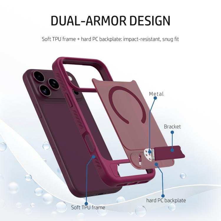 Custodia magnetica invisibile per telefono LeReach Le-Chic Series, For iPhone 18 Pro / 17 Pro, For iPhone 18 Pro Max / 17 Pro Max